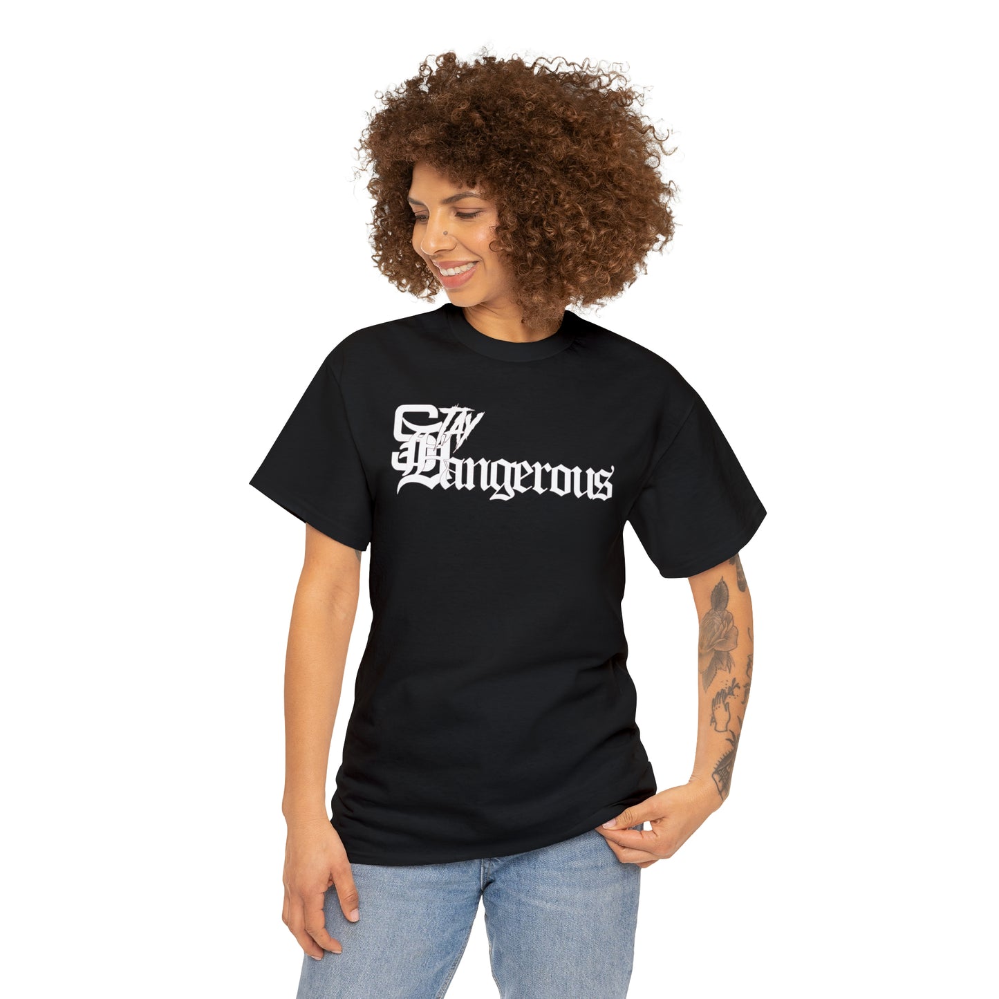 StayDangerous OldEngrish Unisex Heavy Cotton Tee