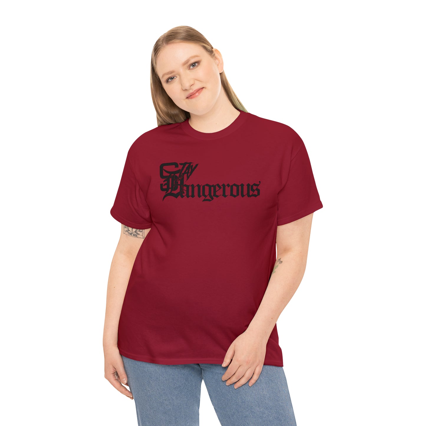 StayDangerous OldEngrish Unisex Heavy Cotton Tee