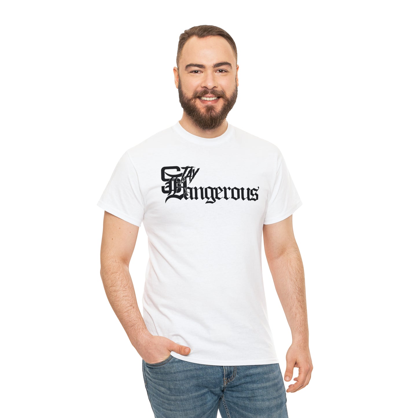 StayDangerous OldEngrish Unisex Heavy Cotton Tee