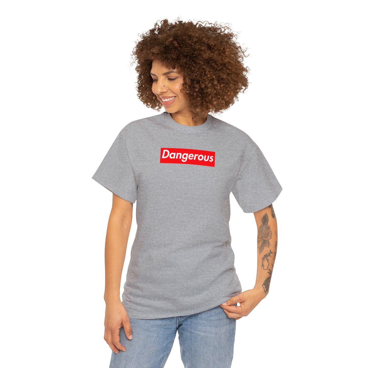 Dangerous box logo Unisex Heavy Cotton Tee