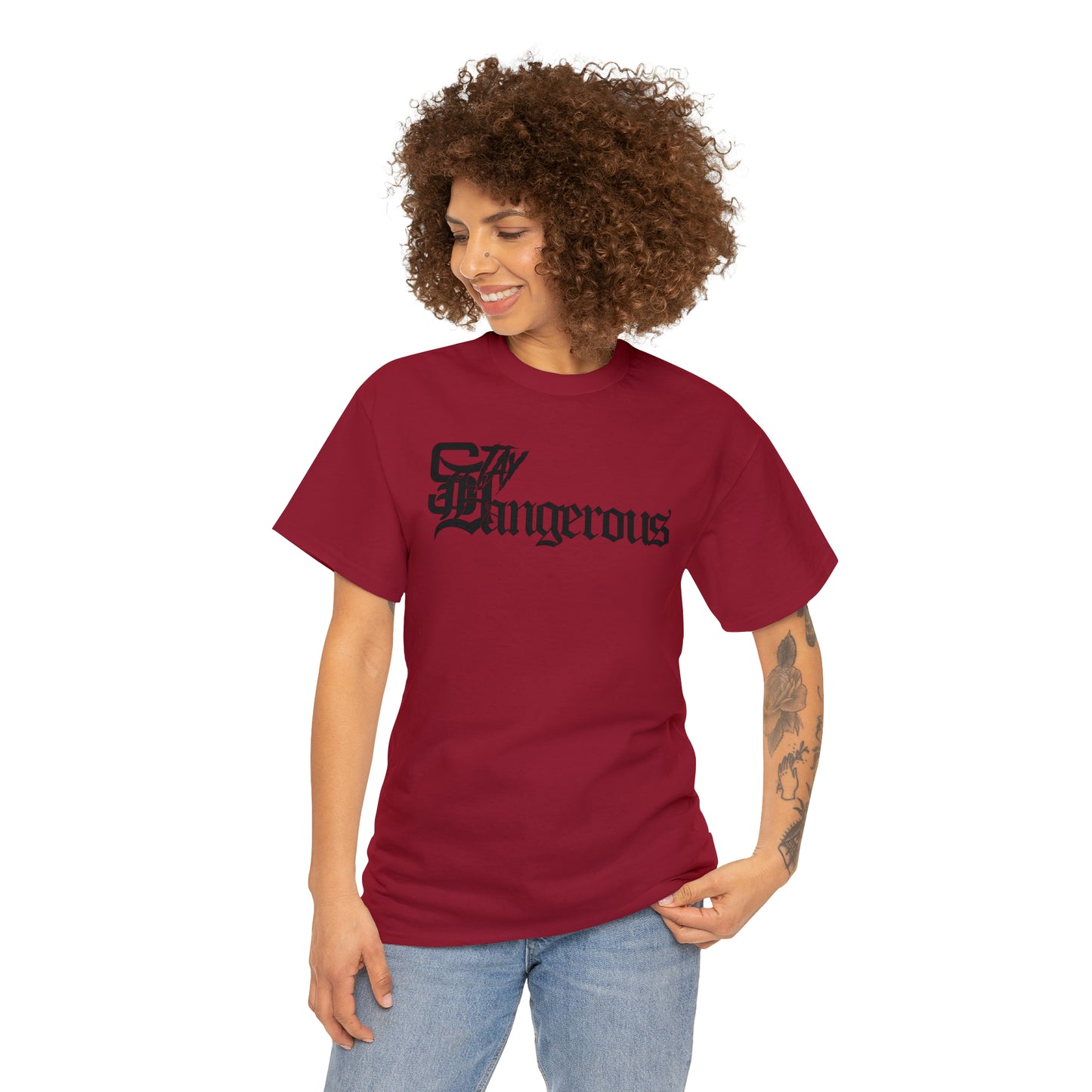 StayDangerous OldEngrish Unisex Heavy Cotton Tee