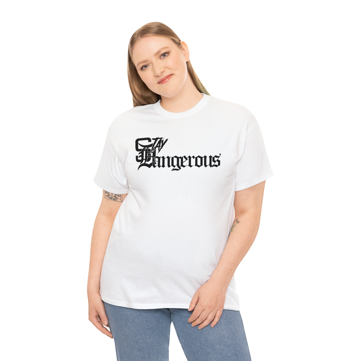 StayDangerous OldEngrish Unisex Heavy Cotton Tee