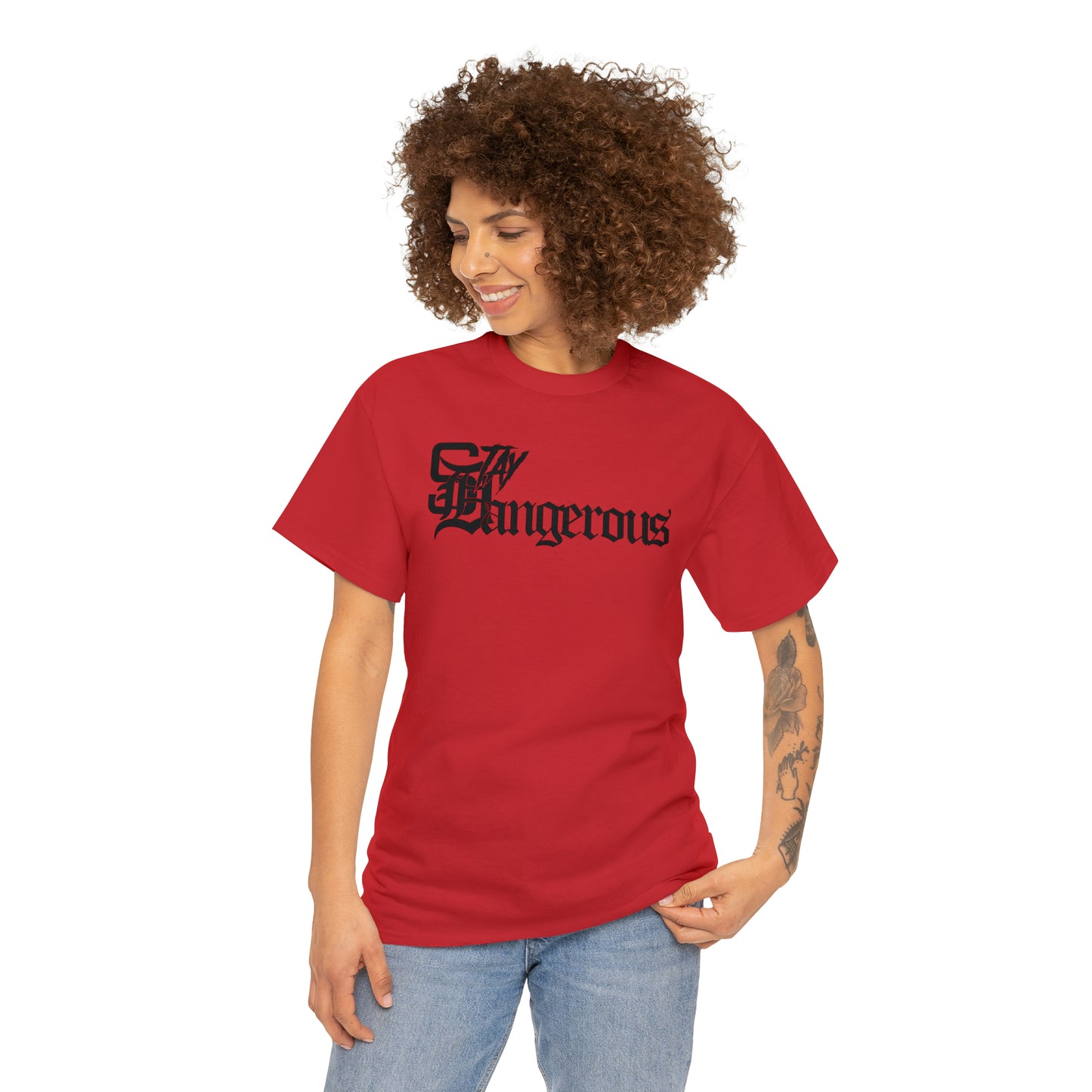 StayDangerous OldEngrish Unisex Heavy Cotton Tee