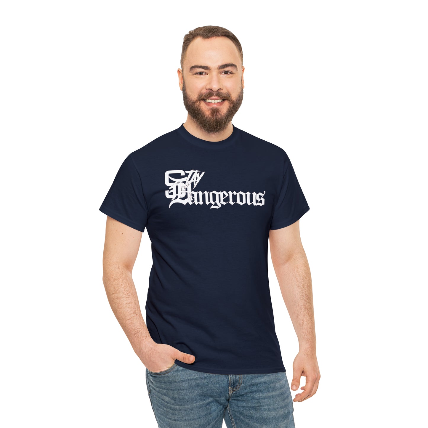 StayDangerous OldEngrish Unisex Heavy Cotton Tee