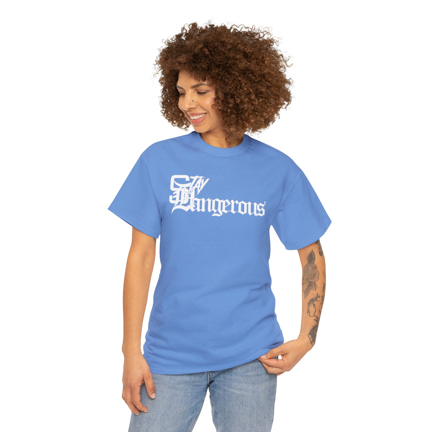 StayDangerous OldEngrish Unisex Heavy Cotton Tee