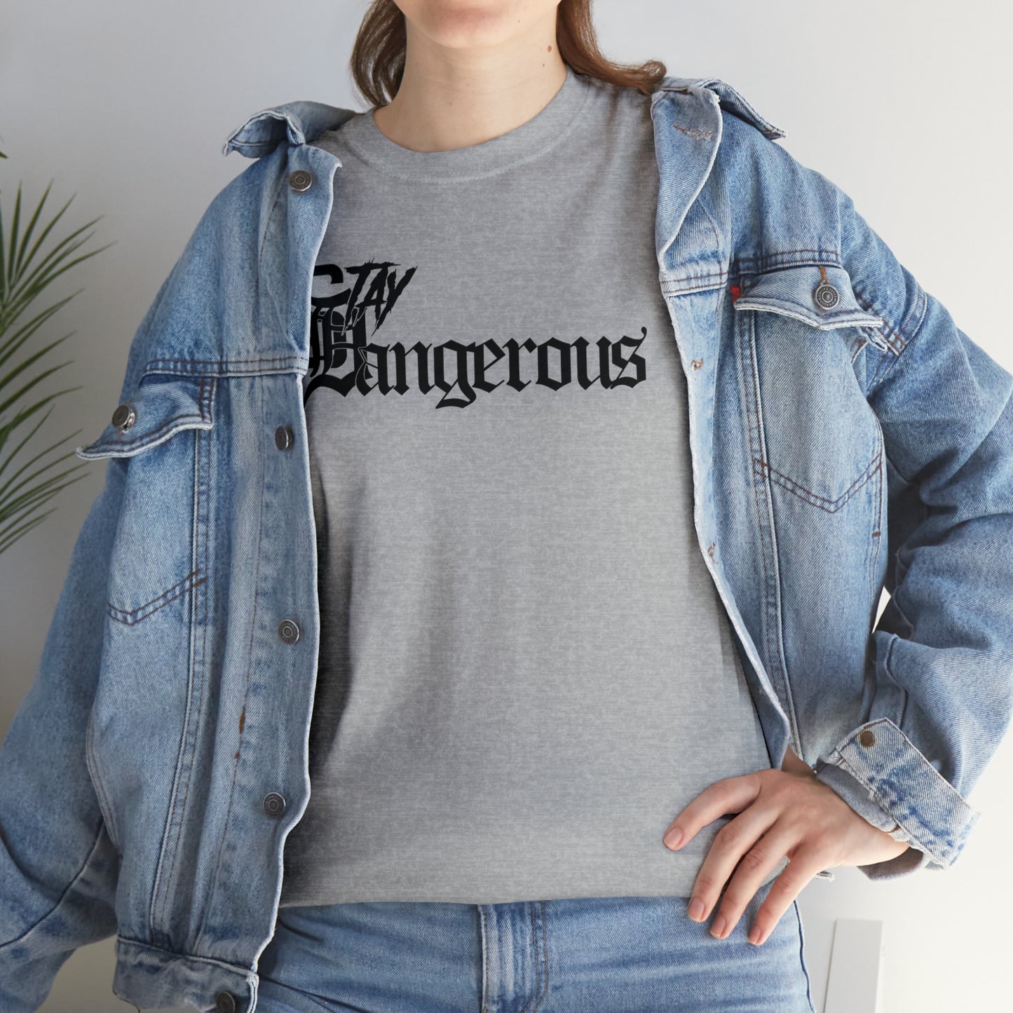 StayDangerous OldEngrish Unisex Heavy Cotton Tee