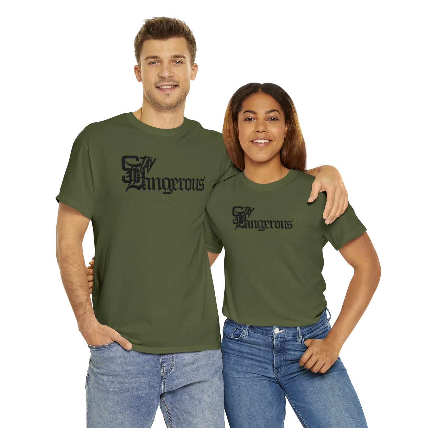 StayDangerous OldEngrish Unisex Heavy Cotton Tee