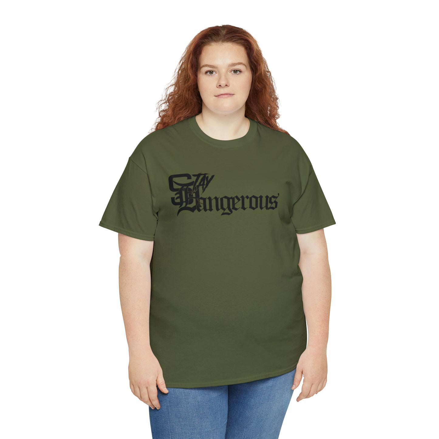 StayDangerous OldEngrish Unisex Heavy Cotton Tee