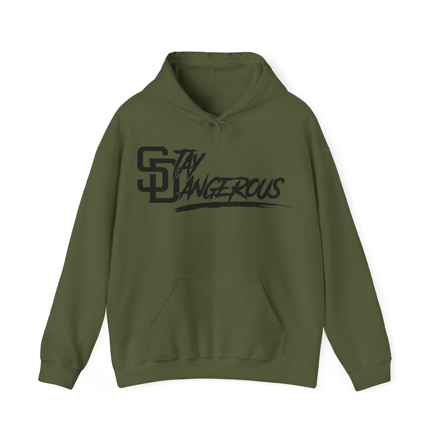 A Stay Dangerous SD Unisex Heavy Blend™ Hooded Sweatshirt