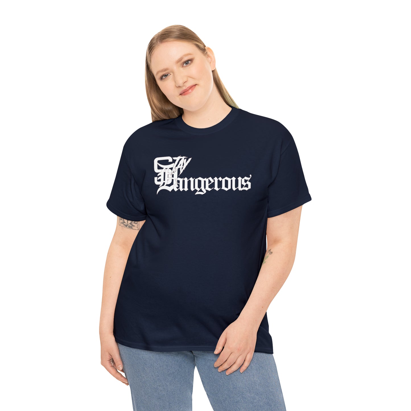 StayDangerous OldEngrish Unisex Heavy Cotton Tee