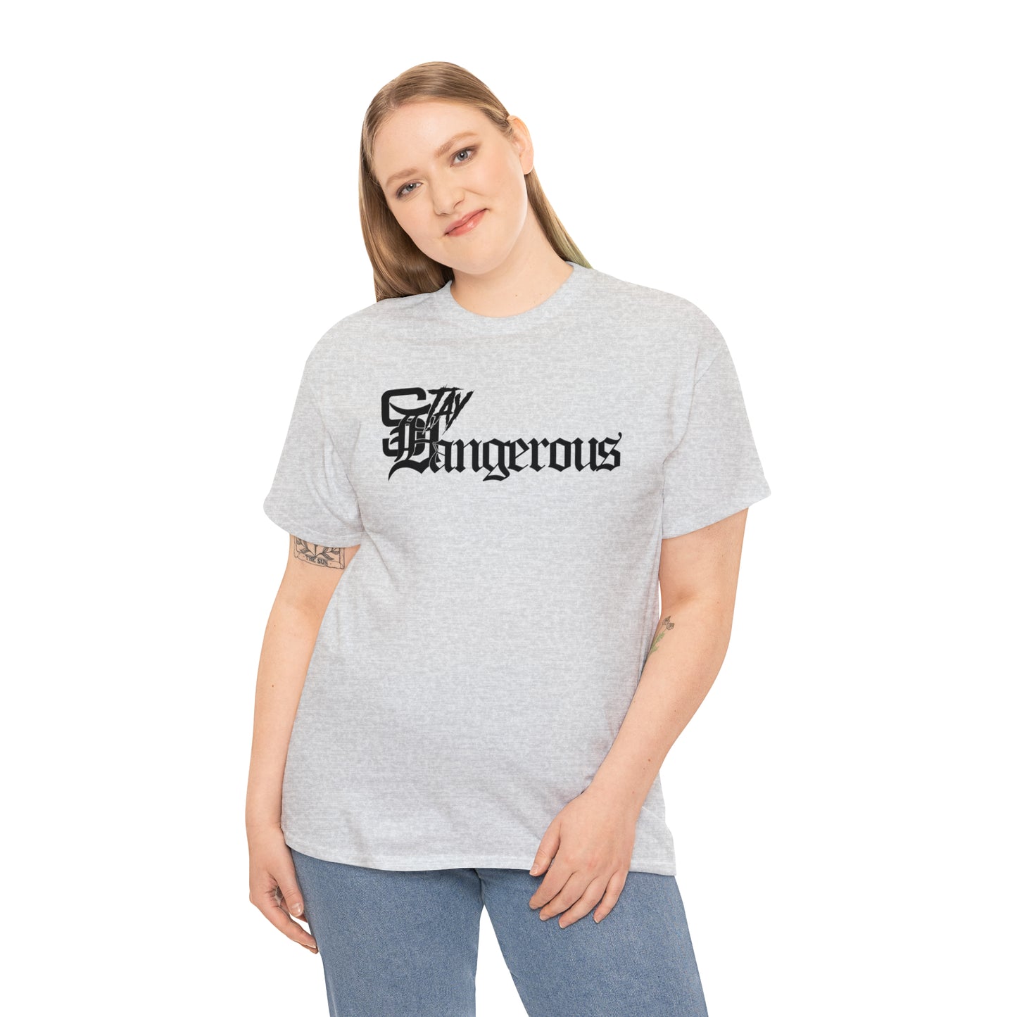 StayDangerous OldEngrish Unisex Heavy Cotton Tee