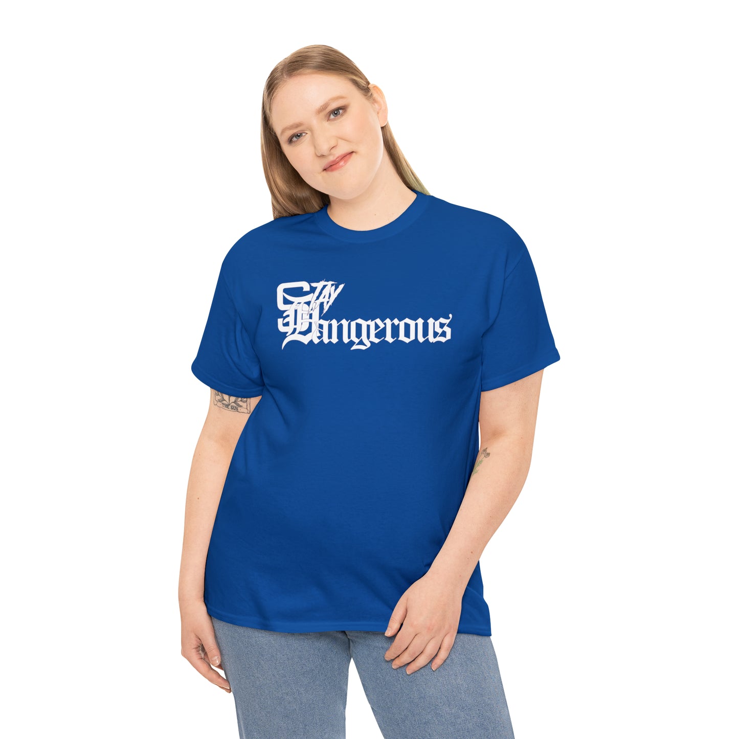 StayDangerous OldEngrish Unisex Heavy Cotton Tee