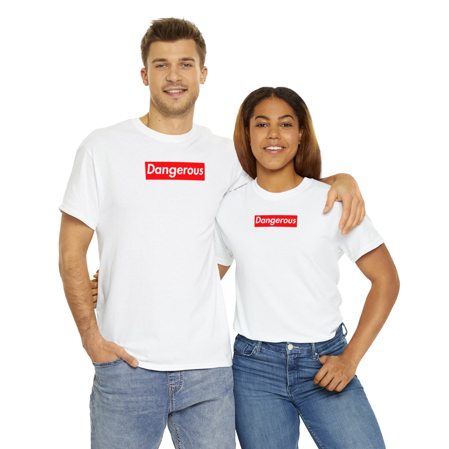 Dangerous box logo Unisex Heavy Cotton Tee