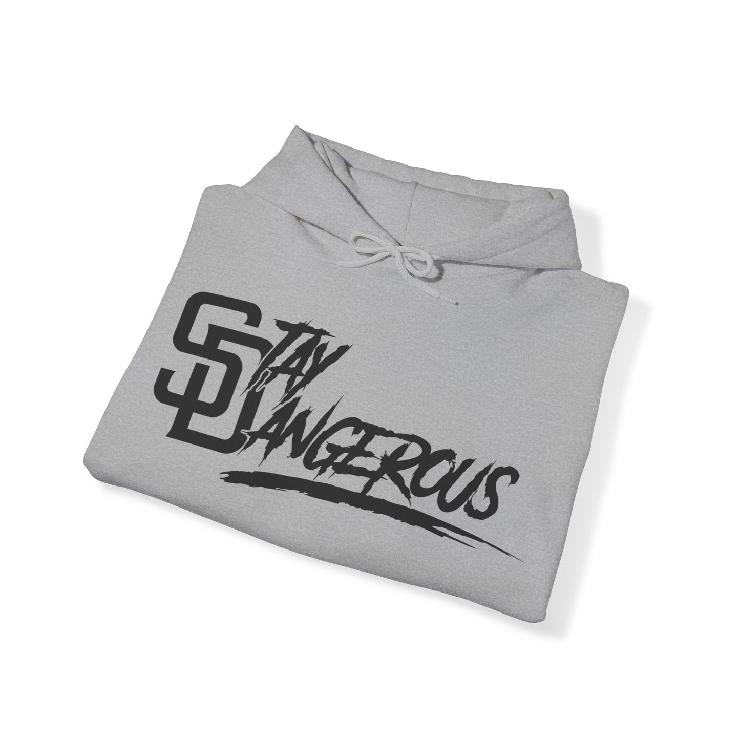 A Stay Dangerous SD Unisex Heavy Blend™ Hooded Sweatshirt