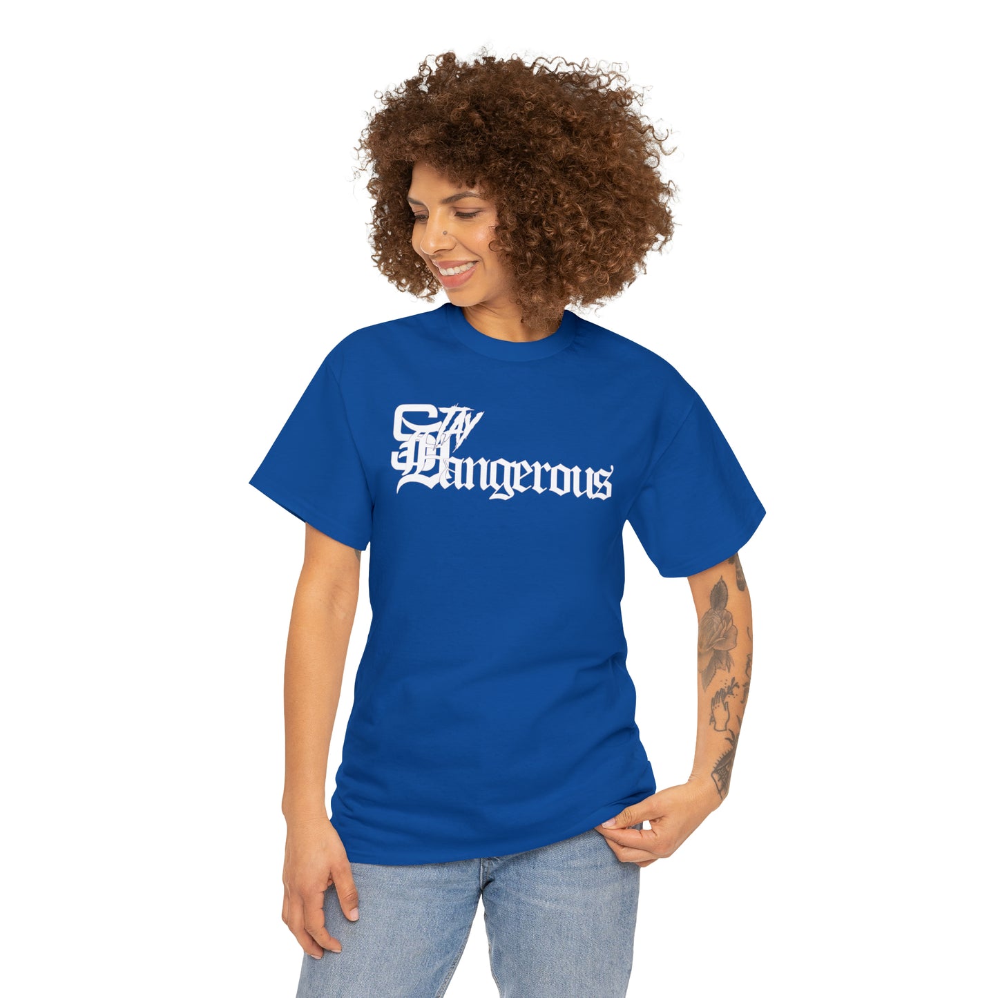 StayDangerous OldEngrish Unisex Heavy Cotton Tee